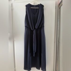 Lafayette 148 New York Navy Maxi Dress